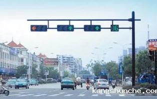 交通双悬臂信号灯杆